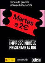 Los martes cine a 2 euros para los mayores de 65 años