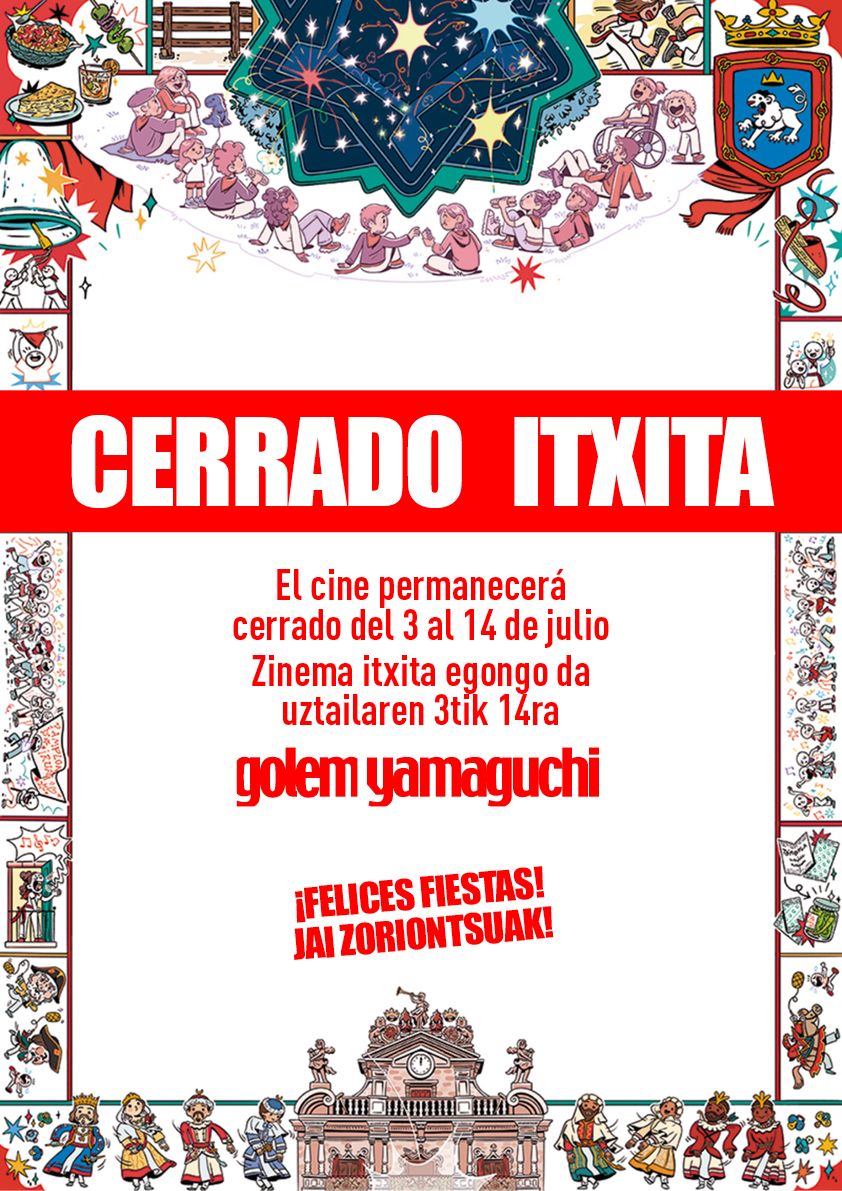 CERRADO POR FIESTAS