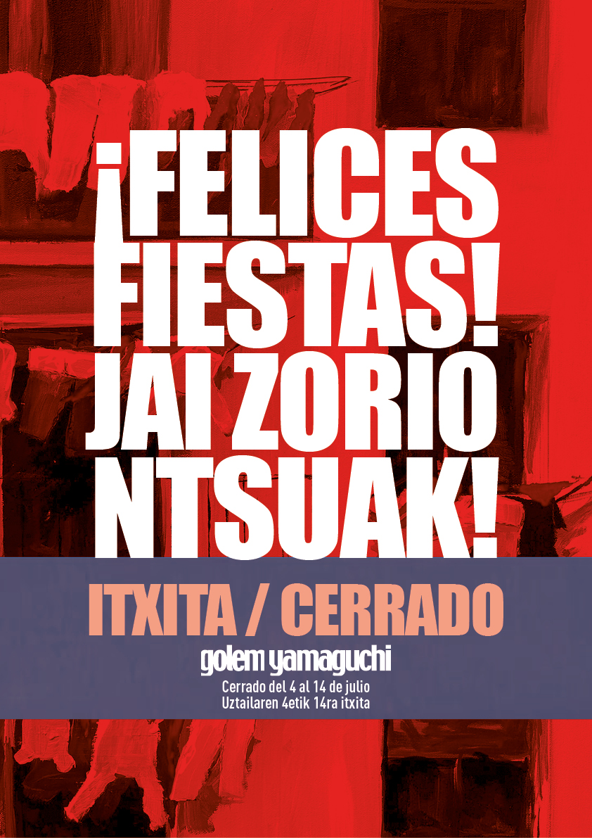 CERRADO POR FIESTAS
