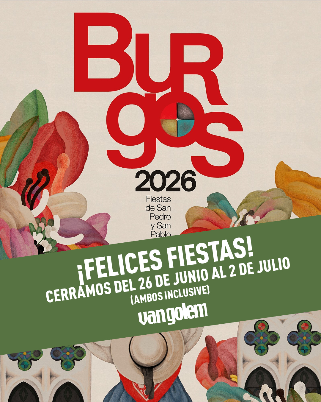 CERRADO POR FIESTAS SAN PEDRO 2026